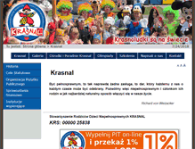 Tablet Screenshot of krasnal.org.pl